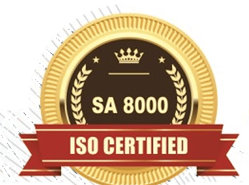 SA 8000:2014 Certified